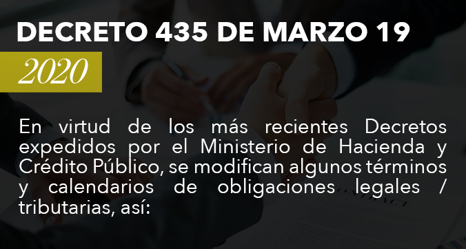 DECRETO 435 DE 19 DE MARZO 2020